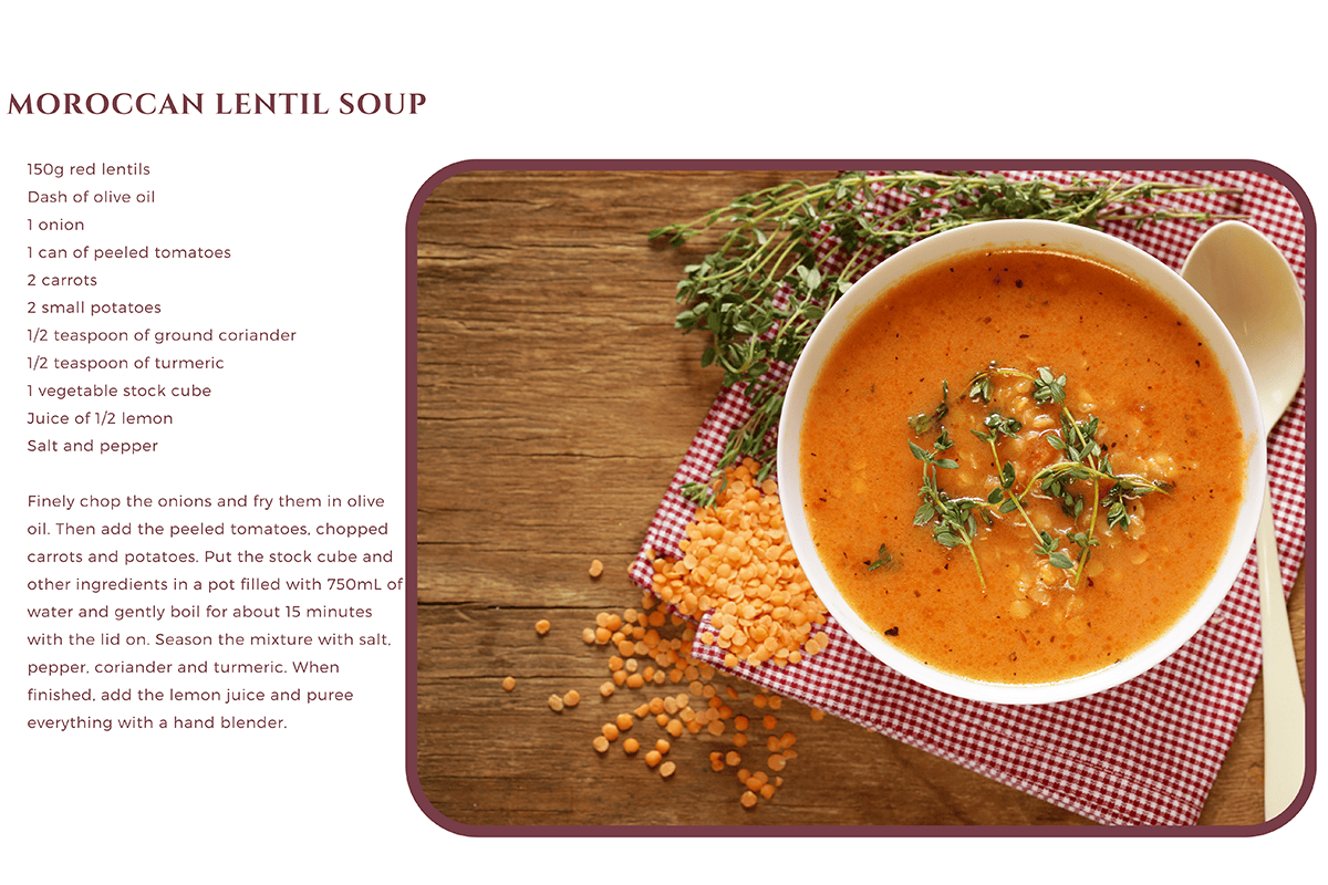 Moroccan lentil soup recipe